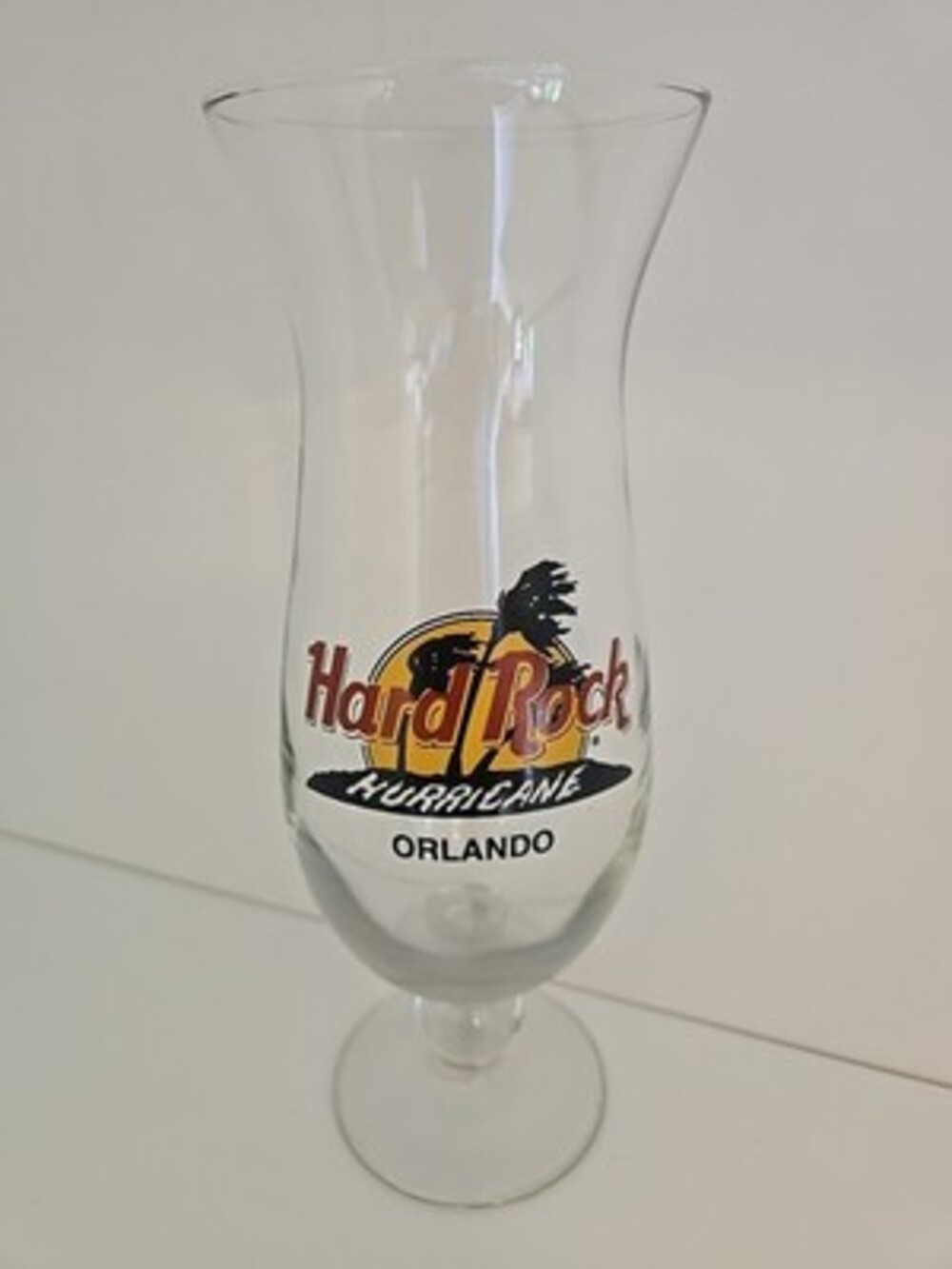Hard Rock Cafe Orlando Hurricane Glass Souvenir Collectible Rare 9.25"